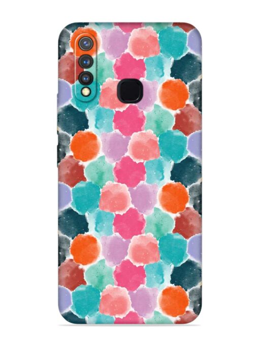 Colorful Seamless Pattern Embossed Soft Silicone Case for Vivo Y19 Zapvi