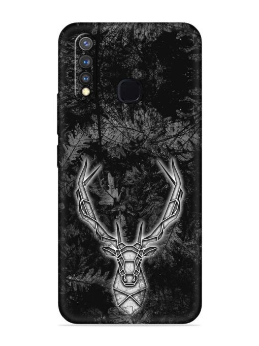 Ancient Deer Embossed Soft Silicone Case for Vivo Y19 Zapvi