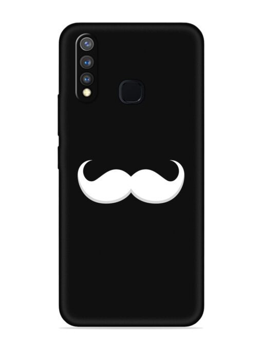 Mustache Vector Embossed Soft Silicone Case for Vivo Y19 Zapvi