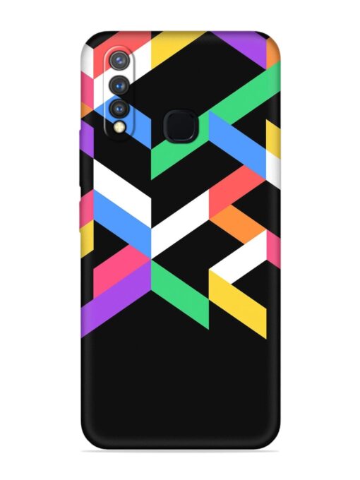 Colorshape Abstarct Embossed Soft Silicone Case for Vivo Y19 Zapvi