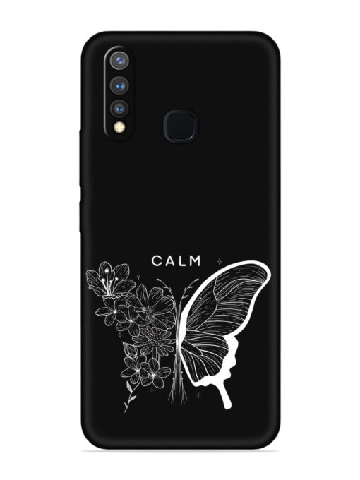 Calm Embossed Soft Silicone Case for Vivo Y19 Zapvi