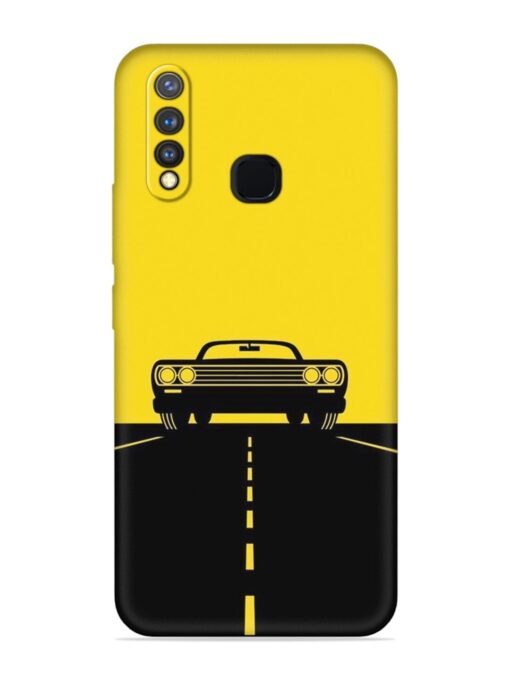 Classic Car Embossed Soft Silicone Case for Vivo Y19 Zapvi