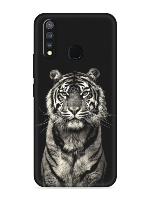 Tiger Art Embossed Soft Silicone Case for Vivo Y19 Zapvi