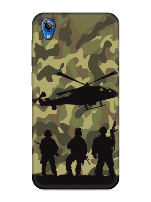 Army Heros Embossed Soft Silicone Case for Vivo Y1S Zapvi