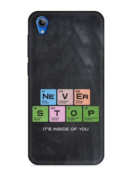 Never Stop It'S Inside Of You Embossed Soft Silicone Case for Vivo Y1S Zapvi