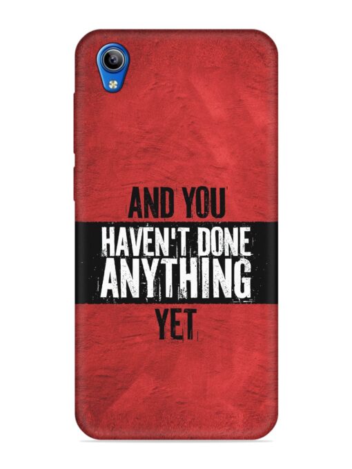 It'S And You Haven'T Done Anything Yet Embossed Soft Silicone Case for Vivo Y1S Zapvi