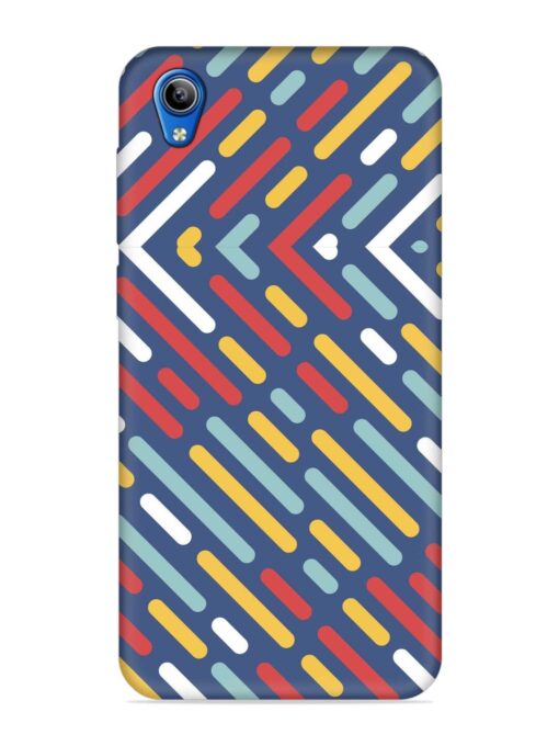 Colored Lines Embossed Soft Silicone Case for Vivo Y1S Zapvi