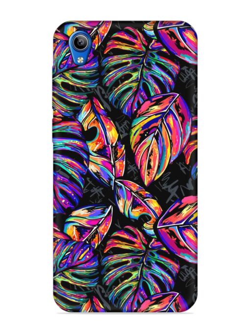 Tropical Seamless Vector Embossed Soft Silicone Case for Vivo Y1S Zapvi