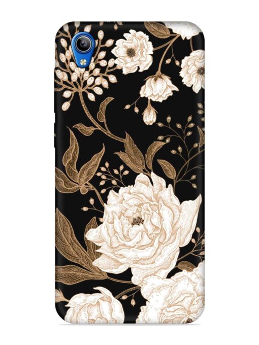 Peonies Roses Floral Embossed Soft Silicone Case for Vivo Y1S Zapvi