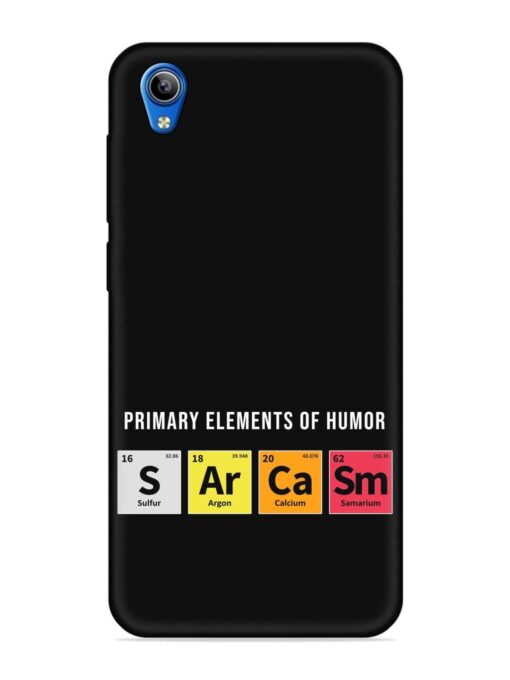 Primary Elements Humor Embossed Soft Silicone Case for Vivo Y1S Zapvi