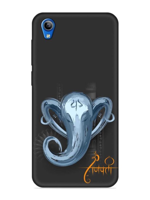 Illustration Lord Ganpati Embossed Soft Silicone Case for Vivo Y1S Zapvi