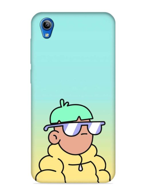 Doodles Cool Character Embossed Soft Silicone Case for Vivo Y1S Zapvi