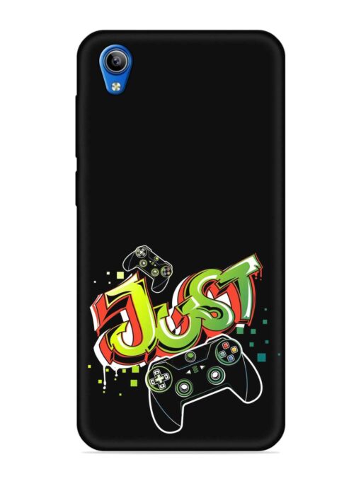 Graffiti Gamepad Illustration Embossed Soft Silicone Case for Vivo Y1S Zapvi