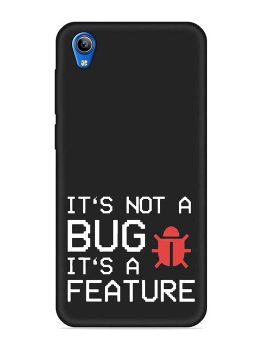 Not Bug Feature Embossed Soft Silicone Case for Vivo Y1S Zapvi