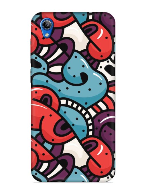 Seamless Backdrop Colorful Embossed Soft Silicone Case for Vivo Y1S Zapvi