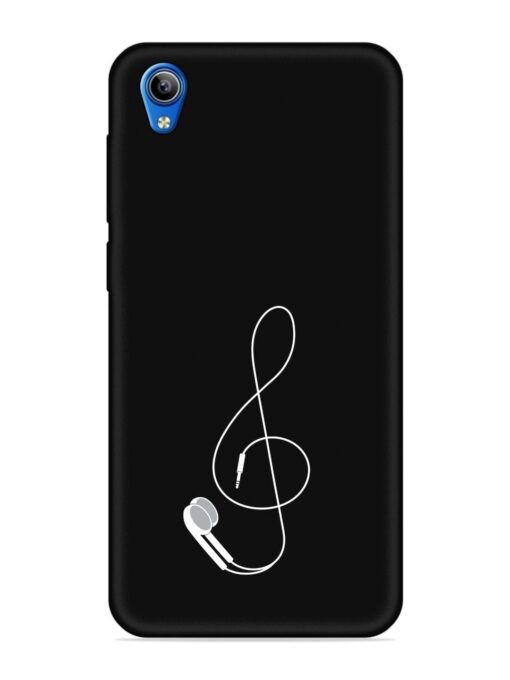 Music Earphone Vector Embossed Soft Silicone Case for Vivo Y1S Zapvi