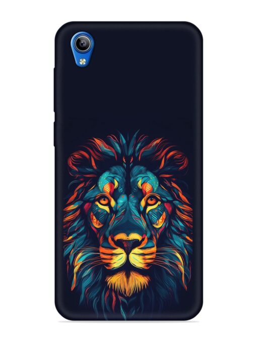 Colorful Lion Embossed Soft Silicone Case for Vivo Y1S Zapvi