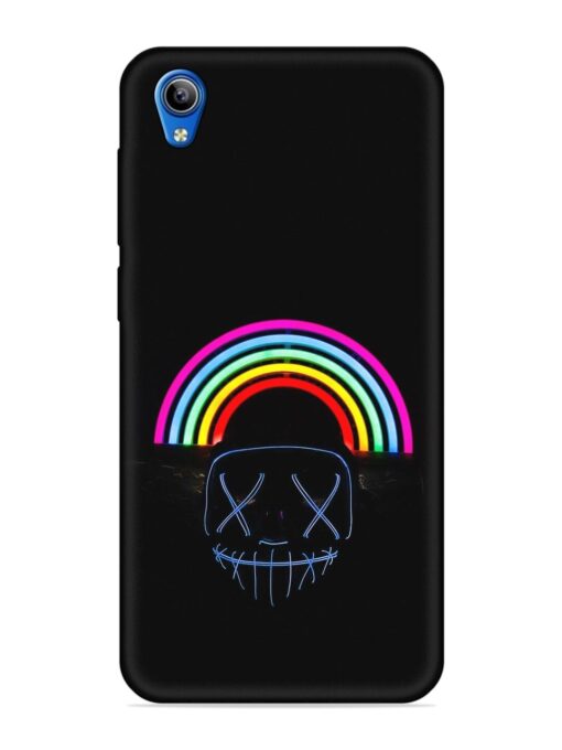 Mask Rainbow Embossed Soft Silicone Case for Vivo Y1S Zapvi