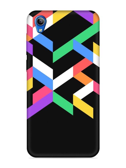 Colorshape Abstarct Embossed Soft Silicone Case for Vivo Y1S Zapvi