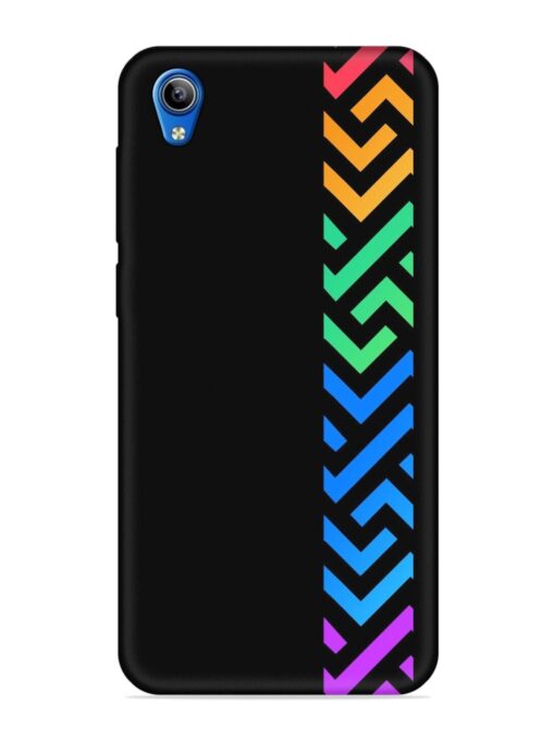 Colorshape Stripes Embossed Soft Silicone Case for Vivo Y1S Zapvi