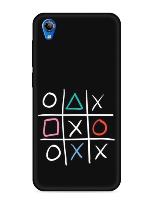 Super Neon Tic-Tac-Toe Embossed Soft Silicone Case for Vivo Y1S Zapvi