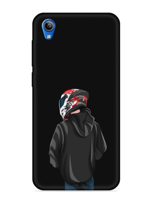 Motorcycle Rider Embossed Soft Silicone Case for Vivo Y1S Zapvi