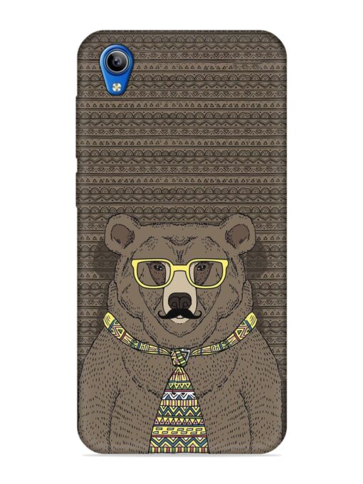 Grizzly Bear Embossed Soft Silicone Case for Vivo Y1S Zapvi