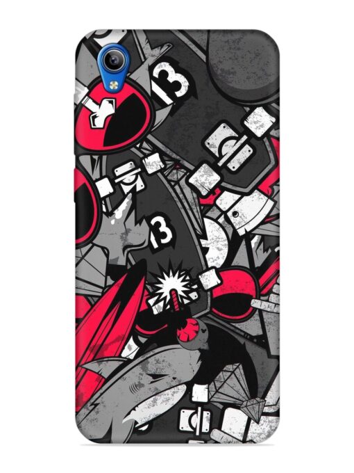 Fictional Doodle Embossed Soft Silicone Case for Vivo Y1S Zapvi