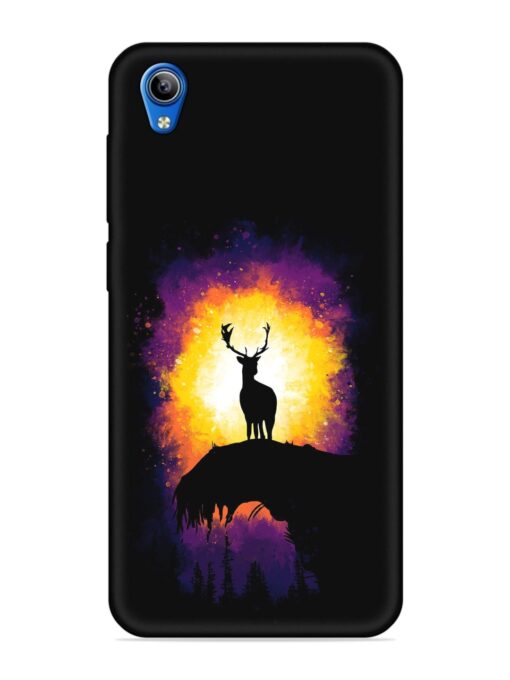 Elk Animal Art Embossed Soft Silicone Case for Vivo Y1S Zapvi