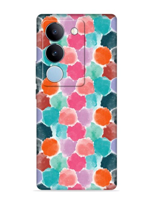 Colorful Seamless Pattern Embossed Soft Silicone Case for Vivo Y200 (5G) Zapvi