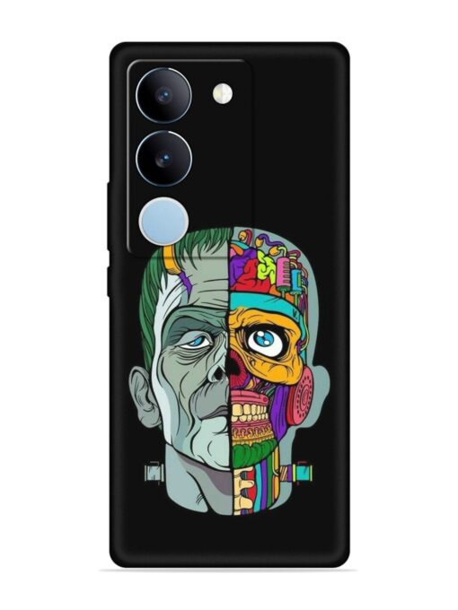 Men Vs Skull Embossed Soft Silicone Case for Vivo Y200 (5G) Zapvi