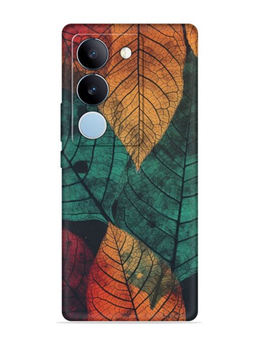 Leaves Artwork Embossed Soft Silicone Case for Vivo Y200 (5G) Zapvi