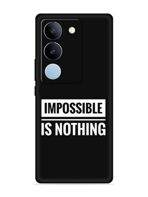 Impossible Is Nothing Embossed Soft Silicone Case for Vivo Y200 (5G) Zapvi