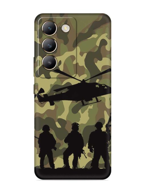 Army Heros Embossed Soft Silicone Case for Vivo Y200E (5G)