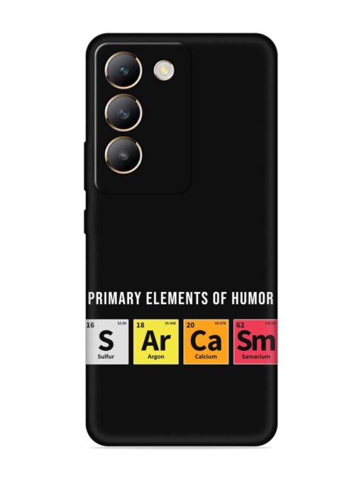 Primary Elements Humor Embossed Soft Silicone Case for Vivo Y200E (5G) Zapvi