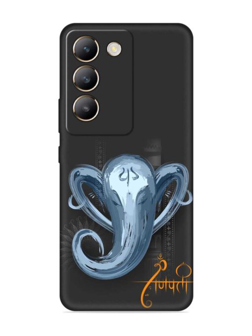 Illustration Lord Ganpati Embossed Soft Silicone Case for Vivo Y200E (5G) Zapvi