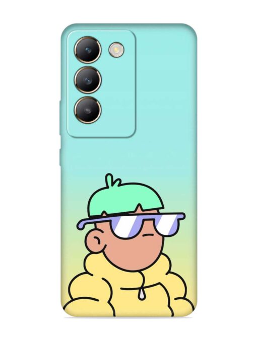 Doodles Cool Character Embossed Soft Silicone Case for Vivo Y200E (5G) Zapvi