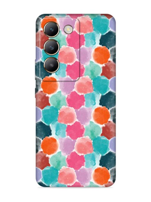 Colorful Seamless Pattern Embossed Soft Silicone Case for Vivo Y200E (5G) Zapvi