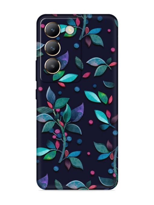 Decorative Watercolor Flower Embossed Soft Silicone Case for Vivo Y200E (5G) Zapvi