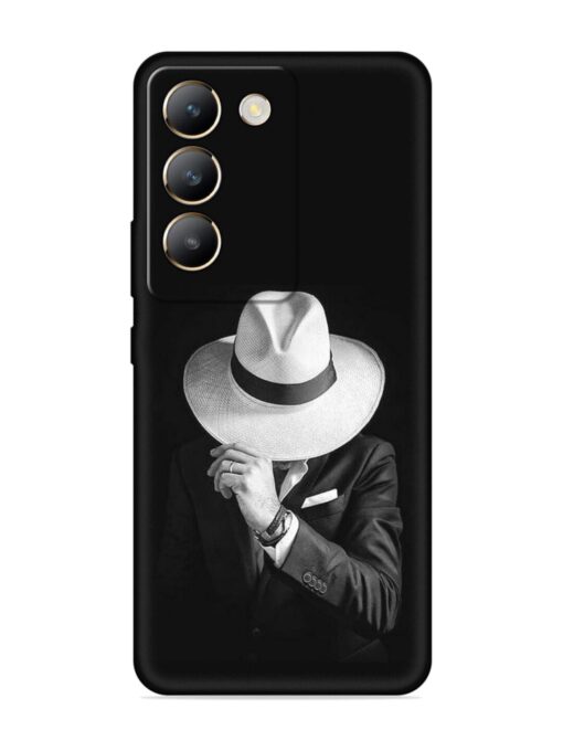 Men Under Hat Embossed Soft Silicone Case for Vivo Y200E (5G)