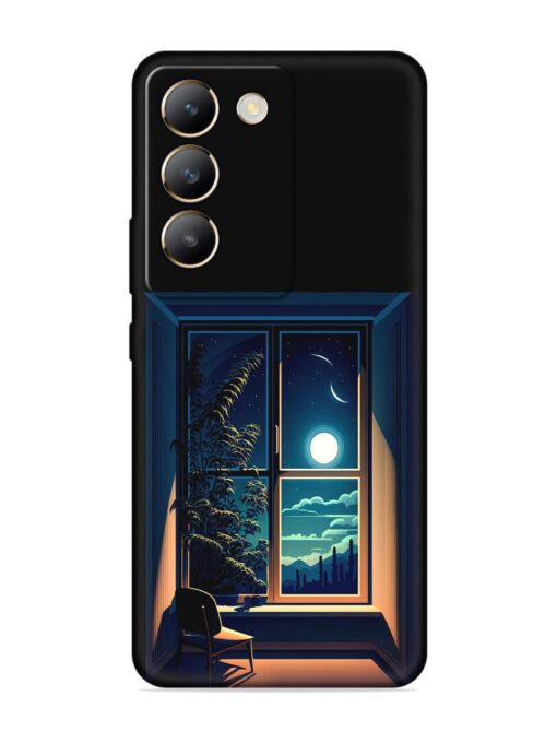 Night View At Window Embossed Soft Silicone Case for Vivo Y200E (5G)