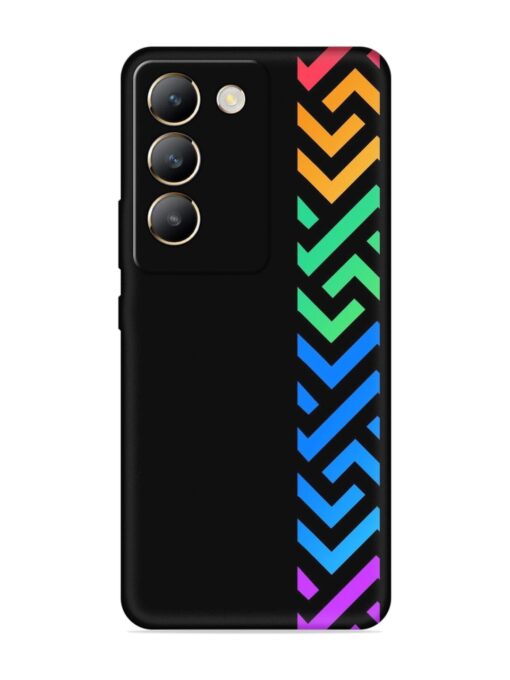 Colorshape Stripes Embossed Soft Silicone Case for Vivo Y200E (5G) Zapvi