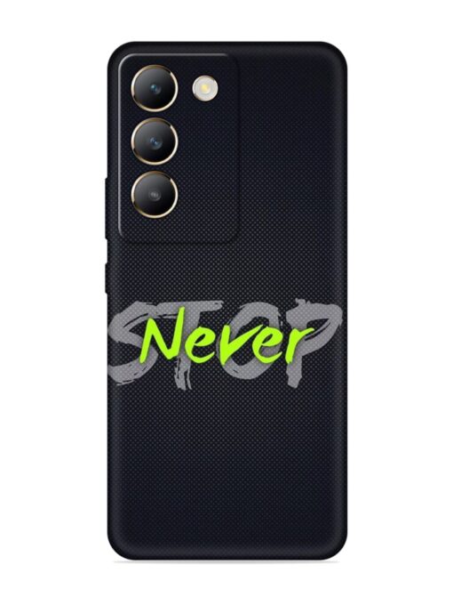 Never Stop Embossed Soft Silicone Case for Vivo Y200E (5G)