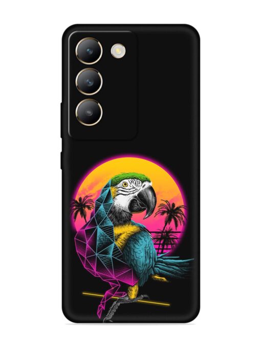 Rad Parrot Embossed Soft Silicone Case for Vivo Y200E (5G)