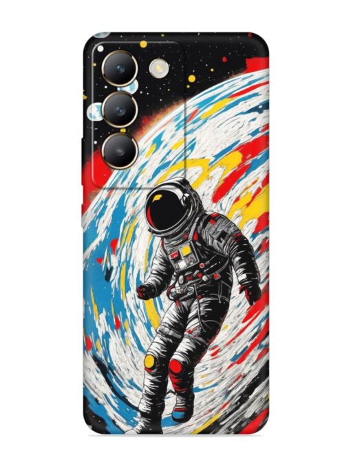 Astronaut Art Embossed Soft Silicone Case for Vivo Y200E (5G)