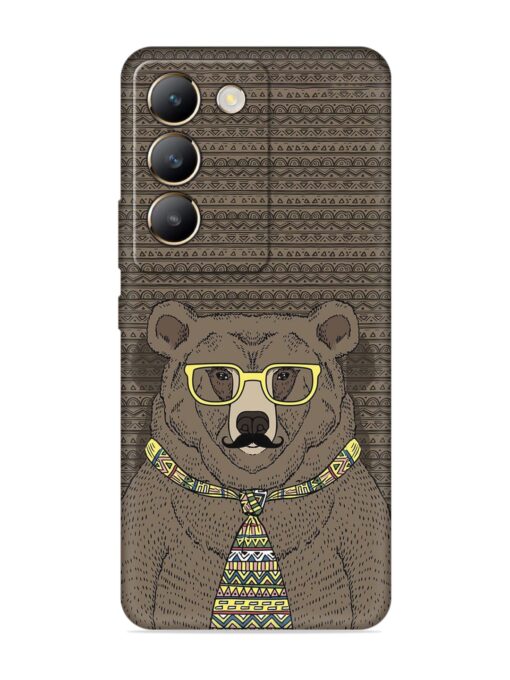 Grizzly Bear Embossed Soft Silicone Case for Vivo Y200E (5G)