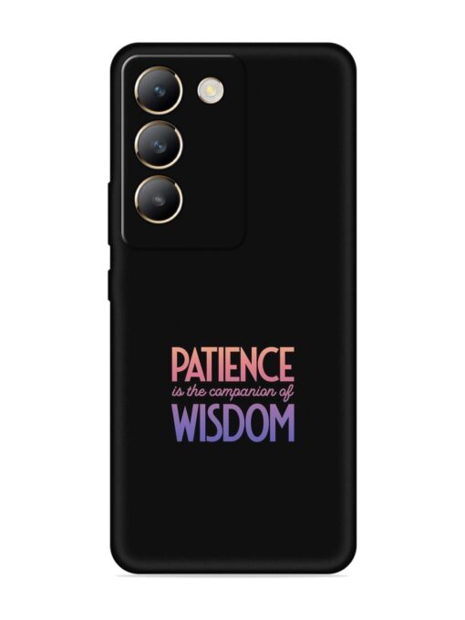 Patience Is The Embossed Soft Silicone Case for Vivo Y200E (5G)