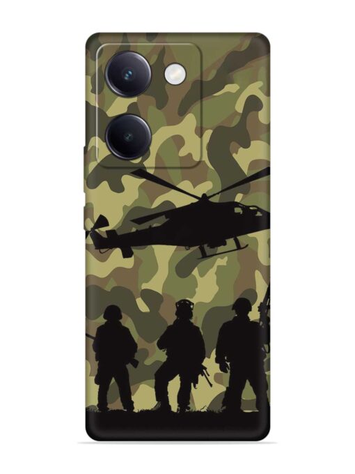 Army Heros Embossed Soft Silicone Case for Vivo Y200 Pro (5G)