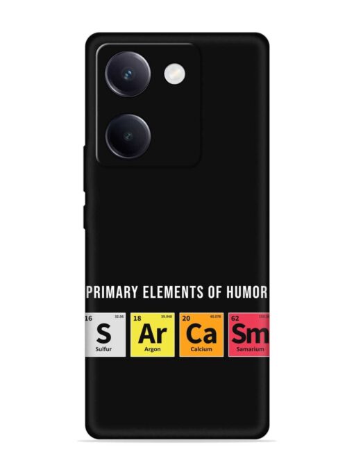 Primary Elements Humor Embossed Soft Silicone Case for Vivo Y200 Pro (5G) Zapvi