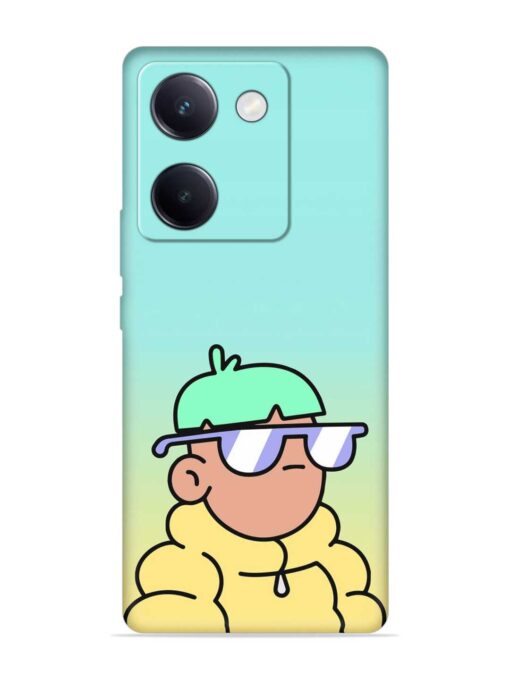 Doodles Cool Character Embossed Soft Silicone Case for Vivo Y200 Pro (5G) Zapvi